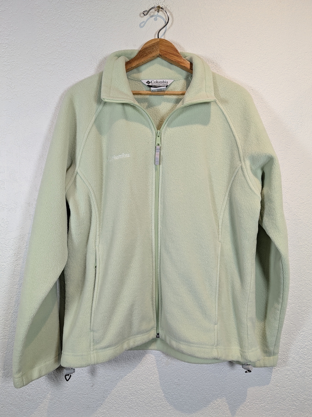 Columbia Women’s Mint Green Full-Zip Teddy Fleece Jacket
